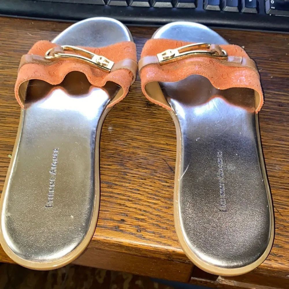 Etienne Aigner Gold sandals sz. 8
